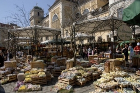 Starovídeňský velikonoční trh na Freyungu.