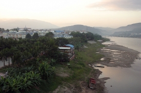Pohled na řeku Mekong.