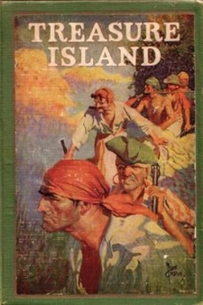 Poprvé kniha vyšla 1883, obálku z roku 1925 ilustroval Frank Godwin.