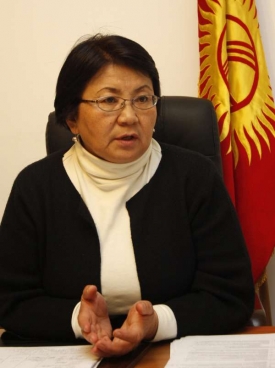 Prozatímní šéfka vlády Roza Otunbajevová.