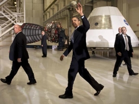 Nové úkoly pro NASA Obama představil na mysu Canaveral.