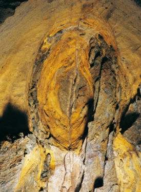 Chýnovská jeskyně - Oko ve stropě.