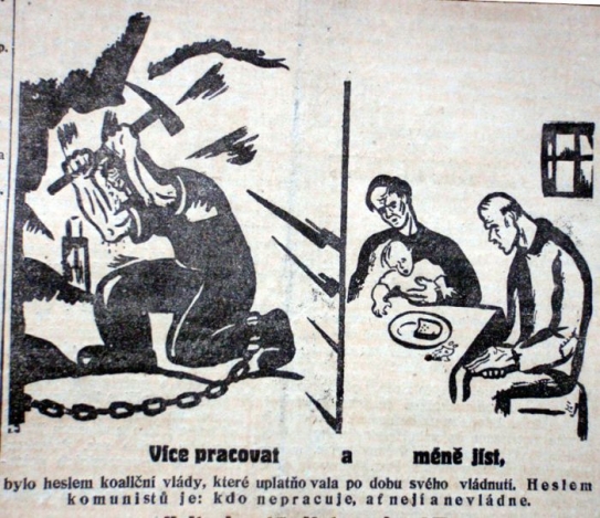 Volební agitace KSČ v roce 1925.