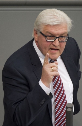 Bývalý ministr zahraničí Německa a šéf SPD Steinmeier.