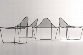 Minimalistická židle Nube.