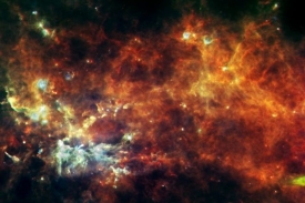 Zárodky hvězd na snímku z teleskopu.