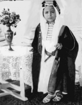 Fajsal II. jako pětiletý král.