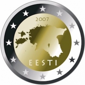 Návrhy mincí estonského eura.
