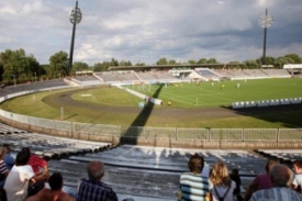 Stadion v Hradci Králové.