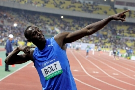 Usain Bolt se představil naposledy před svým startem na Zlaté tretře.