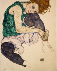 Nejčastěji publikovaná Schieleho kresba je z Národní galerie.