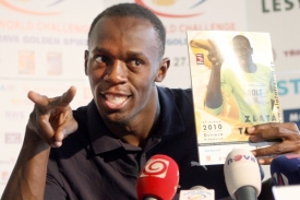 Vždy dobře naladěný rekordman Usain Bolt.