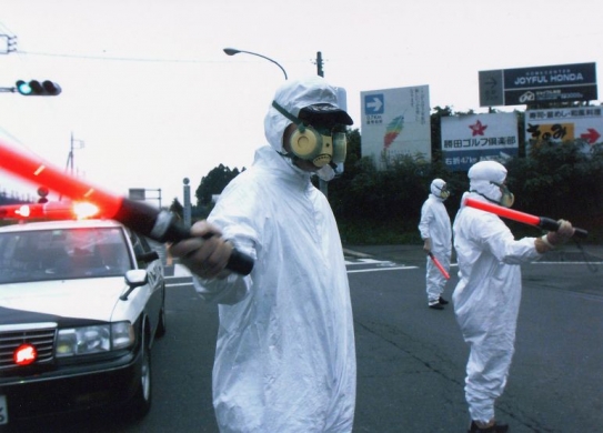 Zákaz vstupu po jaderné havárii v japonské Tokaimuře.