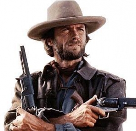 Pistolník a drsňák: Clint Eastwood.