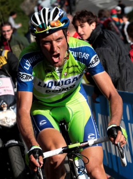 Cyklista Ivan Basso.