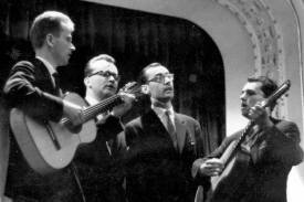 Historicky první foto Spirituál kvintetu: rok 1960.