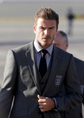 Zraněný David Beckham.