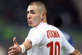 Francouzský útočník Karim Benzema.