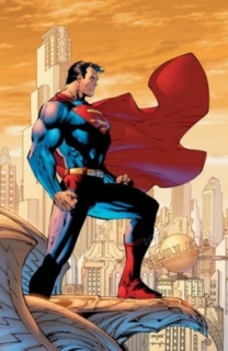 Komiksový superhrdina Superman.
