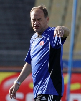 Trenér Slováků Vladimír Weiss.