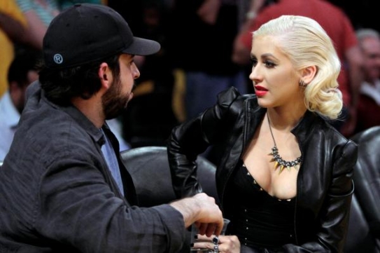 Zpěvačka Christina Aguilera s manželem Jordanem Bratmanem.