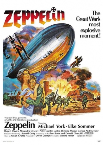 Vzducholodě ve válce. Film Zeppelin s Michaelem Yorkem v hlavní roli.