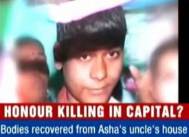 Zavražděný mladík - jeho starší snímek z indické televize.