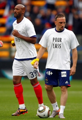 Nicolas Anelka (vlevo) a Franck Ribéry.