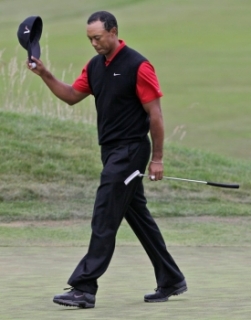 Tiger Woods skončil na letošním US Open dělený čtvrtý.