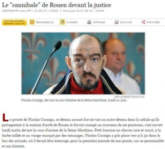 Kanibal - článek v listu Le Monde.