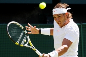 Rafael Nadal v prvním kole Wimbledonu.