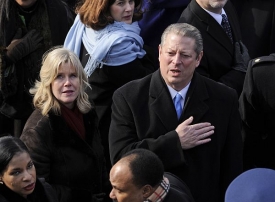 Al Gore se svou ženou Tipper, se kterou se letos rozešel.