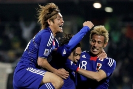 Radost japonských fotbalistů.
