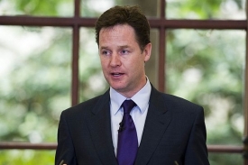 Místopředseda britské vlády Nick Clegg.