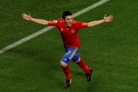 David Villa táhne Španělsko za medailí.