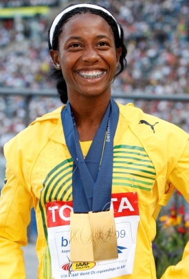 Jamajská sprinterka Shelly-Ann Fraserová.