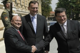 Martin Barták (vlevo) není vítán jako náměstek na ministerstvu vnitra.