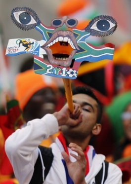 Vuvuzela získala na popularitě během MS v Jihoafrické republice.