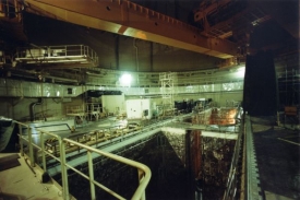 Reaktorová hala jaderné elektrárny Temelín.