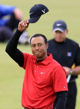Tiger Woods dál tápe. Na British Open skončil třiadvacátý.