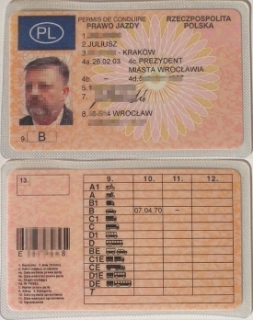 Polský řidičský průkaz