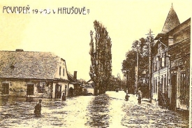 Povodně ve Slezsku, Hrušov u Ostravy.