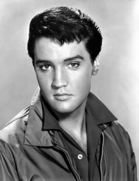 Zpěvák Elvis Presley.