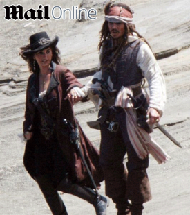 Penélope Cruzová a Johny Depp natáčejí čtvrtý díl Pirátů z Karibiku.