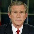 Prezident Bush oznamuje útok na Irák - březen 2003.
