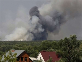 Ničivé plameny v okolí Voroněže.