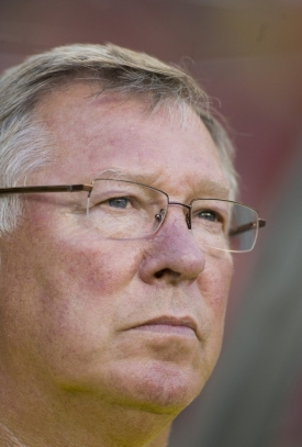 Naštvaný a zklamaný Sir Alex Ferguson.