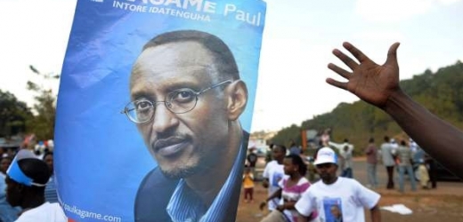 Příznivci prezidenta Paula Kagameho.