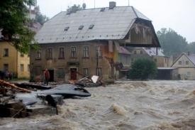 Sever Čech postihla velká voda nejvíce.