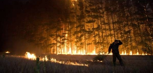 Požáry lesů u Voroněže.
